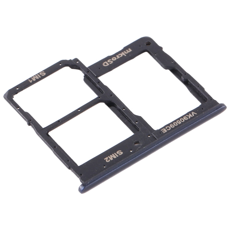 For Samsung Galaxy A2 Core SM-A260 SIM Card Tray + SIM Card Tray + Micro SD Card Tray (Black)