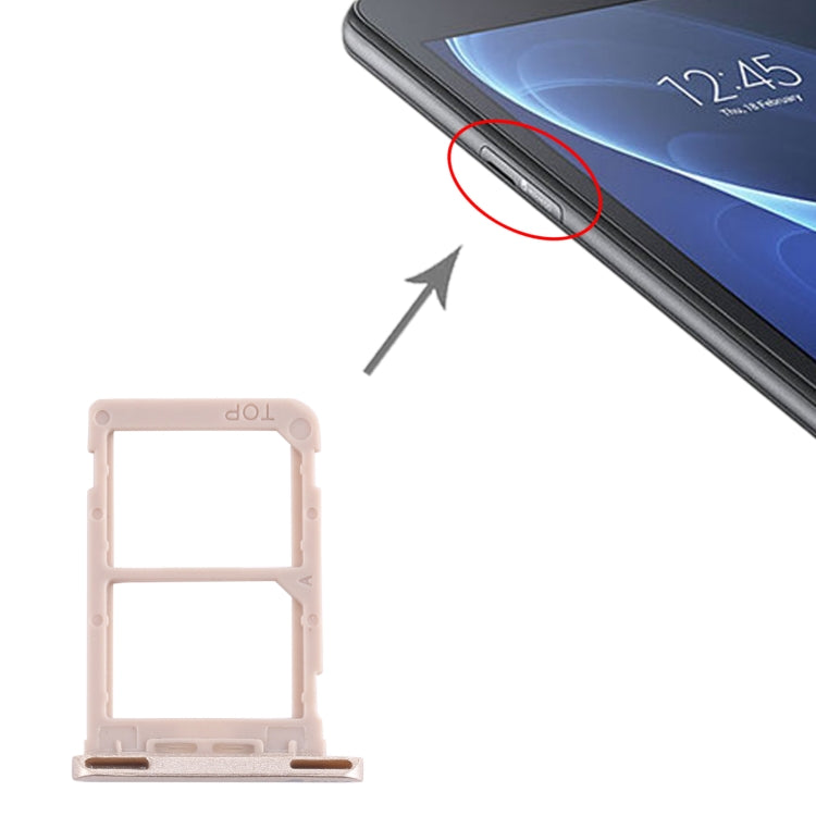 For Samsung Galaxy Tab A 7.0 (2016) SM-T285 SIM Card Tray + SIM Card Tray (Gold)