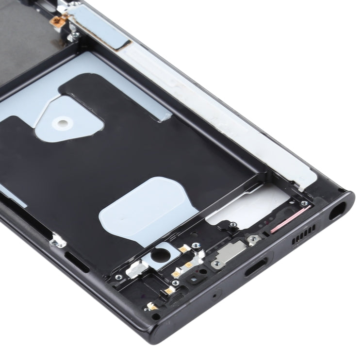 For Samsung Galaxy Note20 Ultra SM-N985F Middle Frame Bezel Plate With Parts (Black)