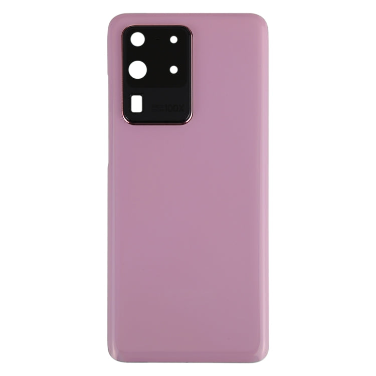 For Samsung Galaxy S20 Ultra Battery Back Cover with Camera Lens Cover (Pink)