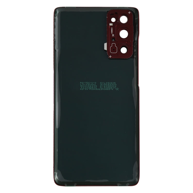 For Samsung Galaxy S20 FE Battery Back Cover with Camera Lens Cover (Red)