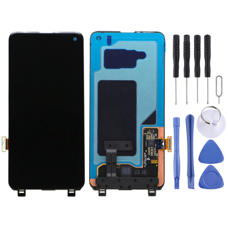 Original Super AMOLED LCD Screen for Galaxy S10 4G With Digitizer Full Assembly (Black)