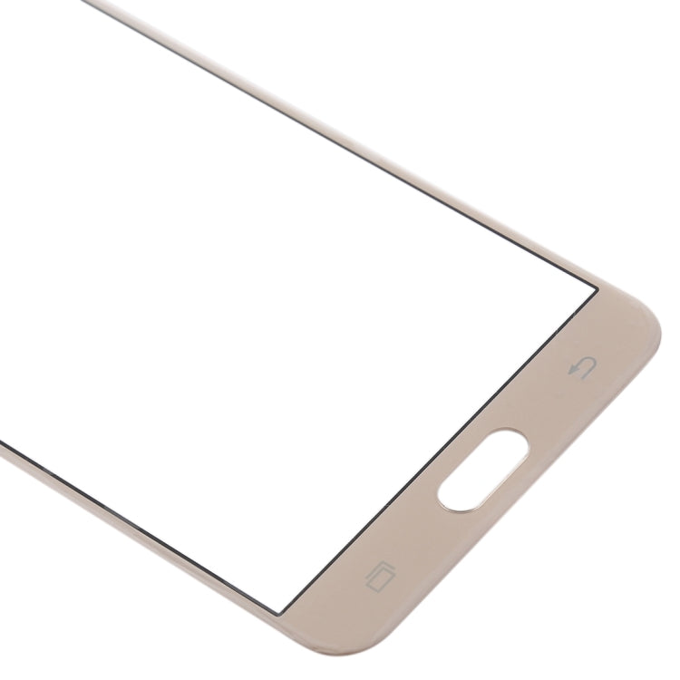 For Samsung Galaxy J7 Prime, On7 (2016), G610F, G610F/DS, G610F/DD, G610M, G610M/DS, G610Y/DS 10pcs Front Screen Outer Glass Lens (Gold)