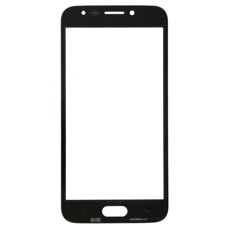 For Samsung Galaxy J2 Pro (2018), J250F/DS 10pcs Front Screen Outer Glass Lens (Black)