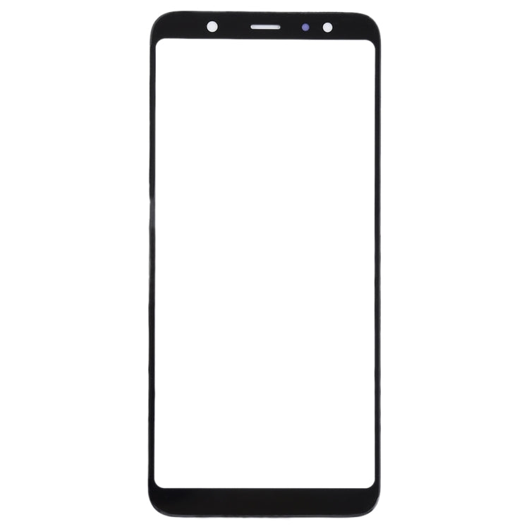 For Samsung Galaxy A6+ (2018) / A605 10pcs Front Screen Outer Glass Lens (Black)