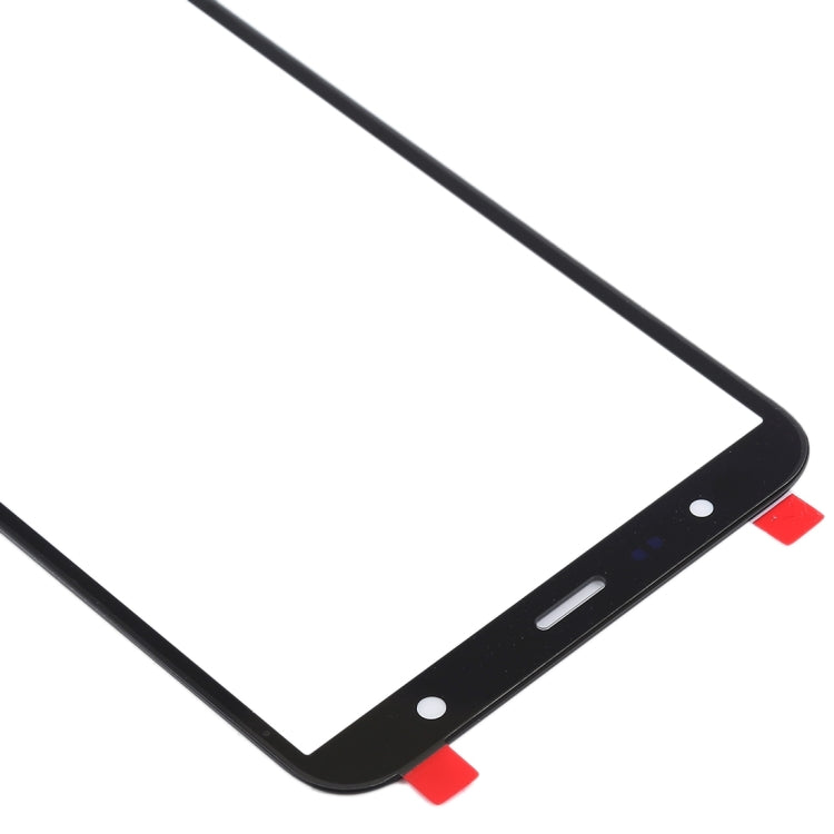 For Samsung Galaxy J4+ / J6+ / J610 10pcs Front Screen Outer Glass Lens (Black)