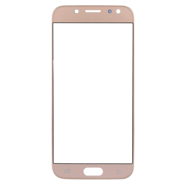 For Samsung Galaxy J5 (2017) / J530 10pcs Front Screen Outer Glass Lens (Gold)