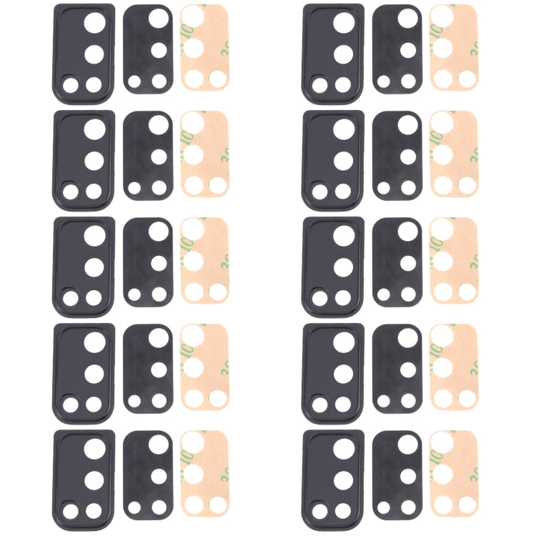 For Samsung Galaxy M21 SM-M215 10pcs Camera Lens Cover (Black)