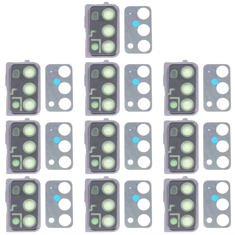 For Samsung Galaxy Note20 5G / Note20 SM-N981/N980 10pcs Camera Lens Cover (Black)