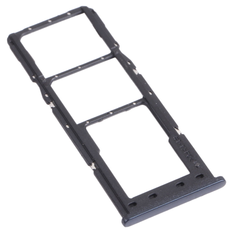 For Samsung Galaxy M12 SM-M127 SIM Card Tray + SIM Card Tray + Micro SD Card Tray (Black)