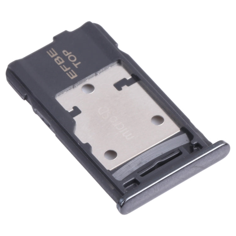 For Samsung Galaxy M31s SM-M317 SIM Card Tray + SIM Card Tray + Micro SD Card Tray (Black)
