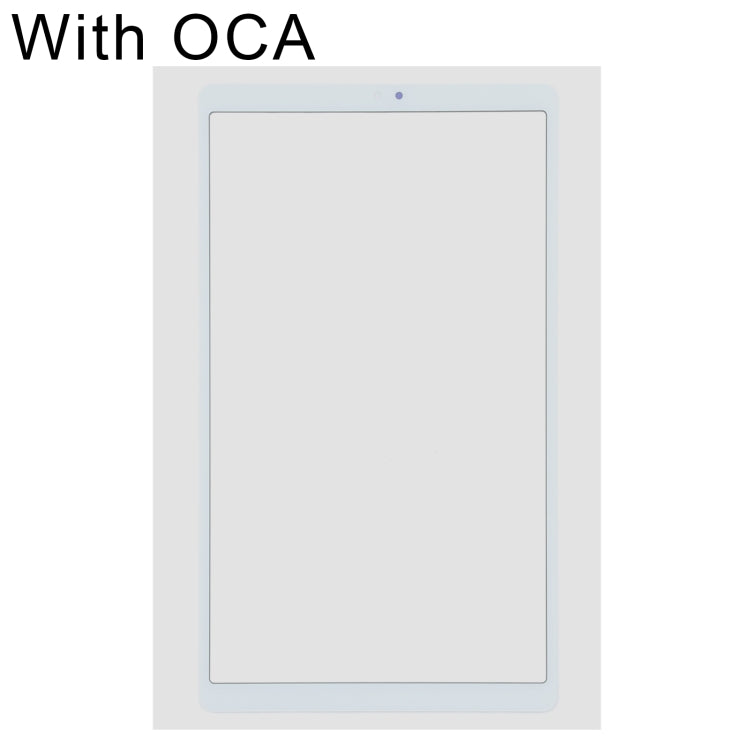 For Samsung Galaxy Tab A7 Lite SM-T220 Wifi Front Screen Outer Glass Lens with OCA Optically Clear Adhesive (White)