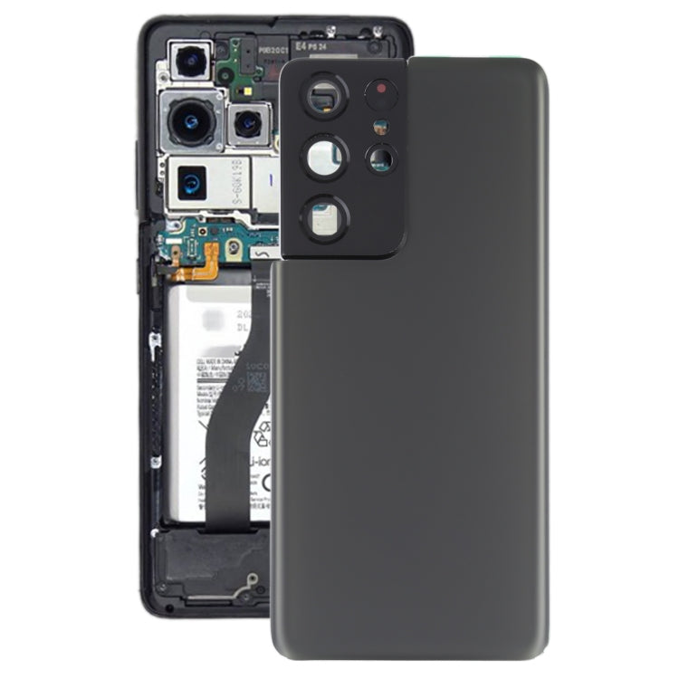 For Samsung Galaxy S21 Ultra 5G Battery Back Cover with Camera Lens Cover (Grey)