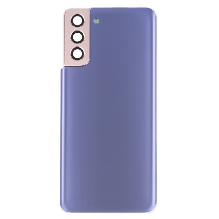 For Samsung Galaxy S21+ 5G Battery Back Cover with Camera Lens Cover (Purple)