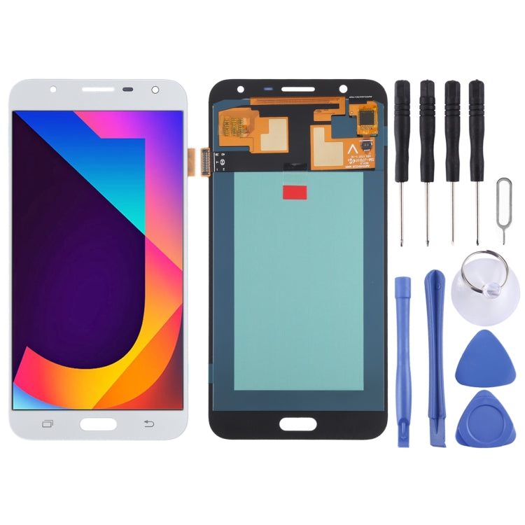 OLED LCD Screen for Samsung Galaxy J7 Nxt SM-J701 With Digitizer Full Assembly (White)