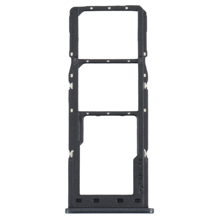 For Samsung Galaxy M12 SM-M127 SIM Card Tray + SIM Card Tray + Micro SD Card Tray (Black)