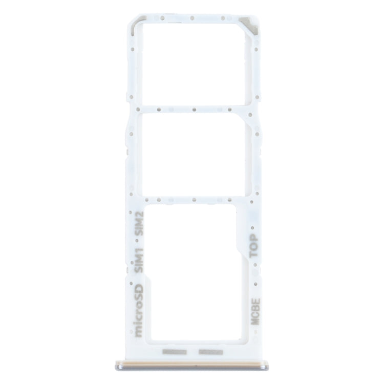 For Samsung Galaxy M32 SM-M325 SIM Card Tray + SIM Card Tray + Micro SD Card Tray (Silver)