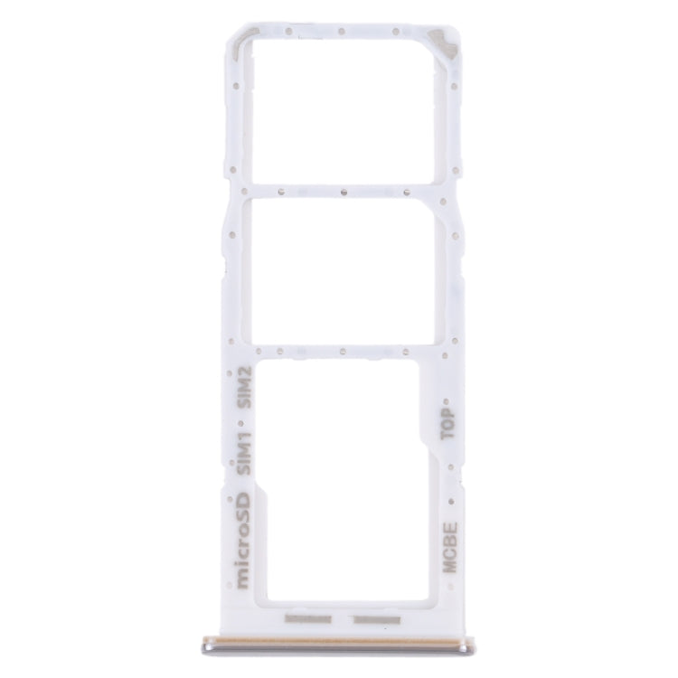 For Samsung Galaxy M32 5G SM-M326B Original SIM Card Tray + SIM Card Tray + Micro SD card tray (White)