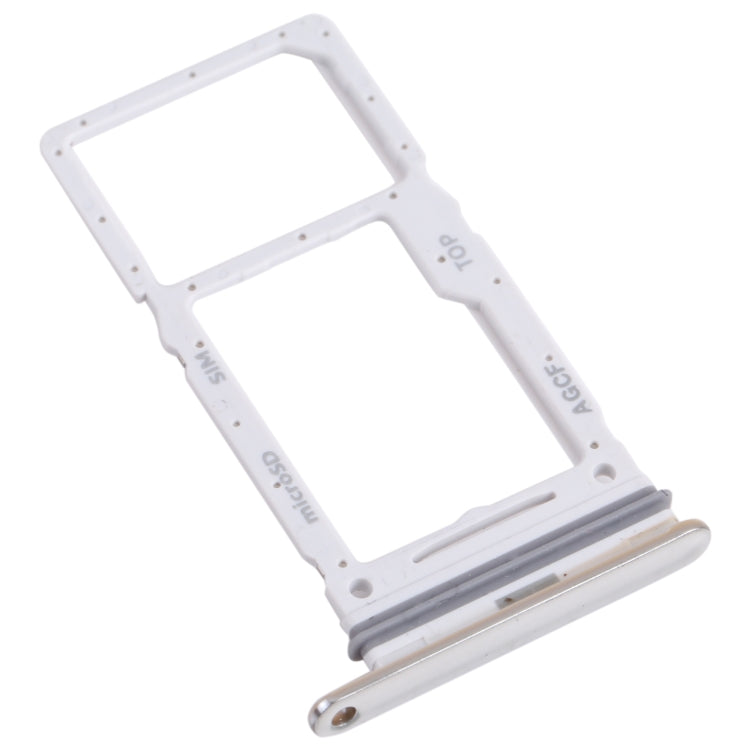 For Samsung Galaxy A73 5G SM-A736B Original SIM Card Tray + SIM Card Tray / Micro SD Card Tray (White)