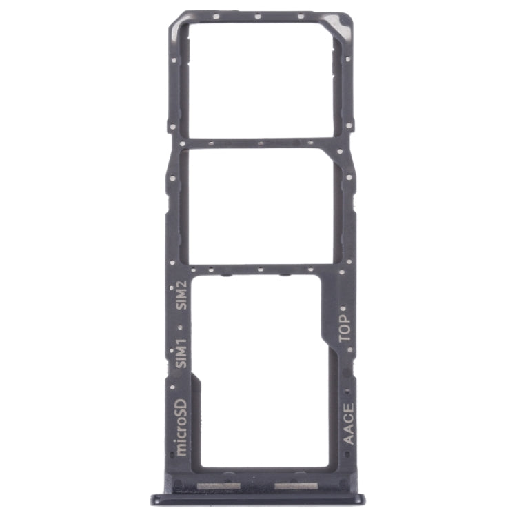 For Samsung Galaxy A13 SM-A135 Original SIM Card Tray + SIM Card Tray + Micro SD card tray (Black)