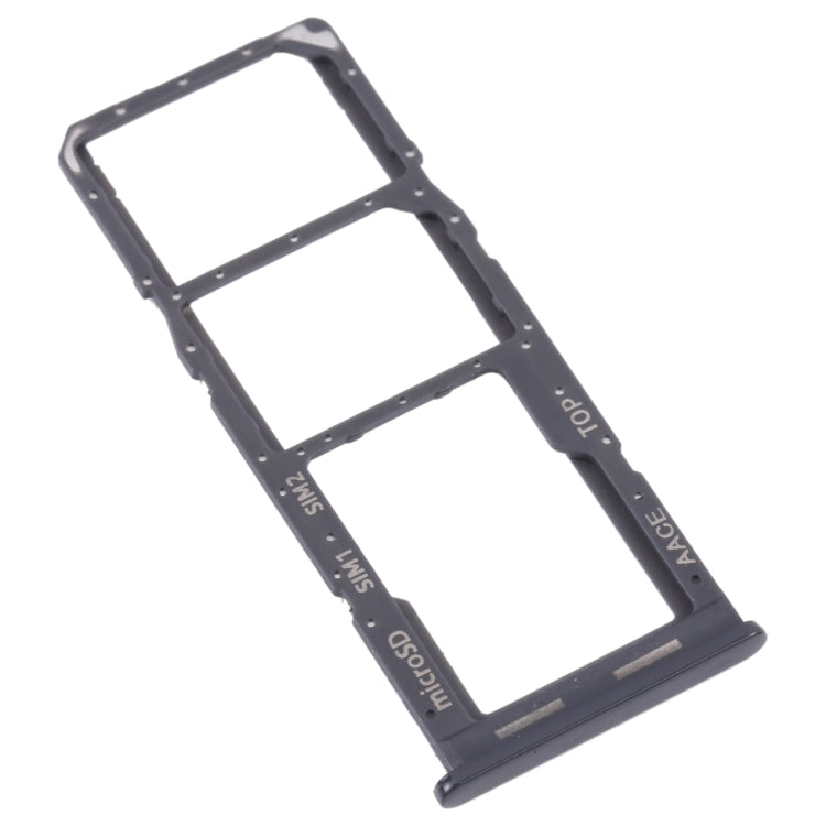 For Samsung Galaxy A13 SM-A135 Original SIM Card Tray + SIM Card Tray + Micro SD card tray (Black)