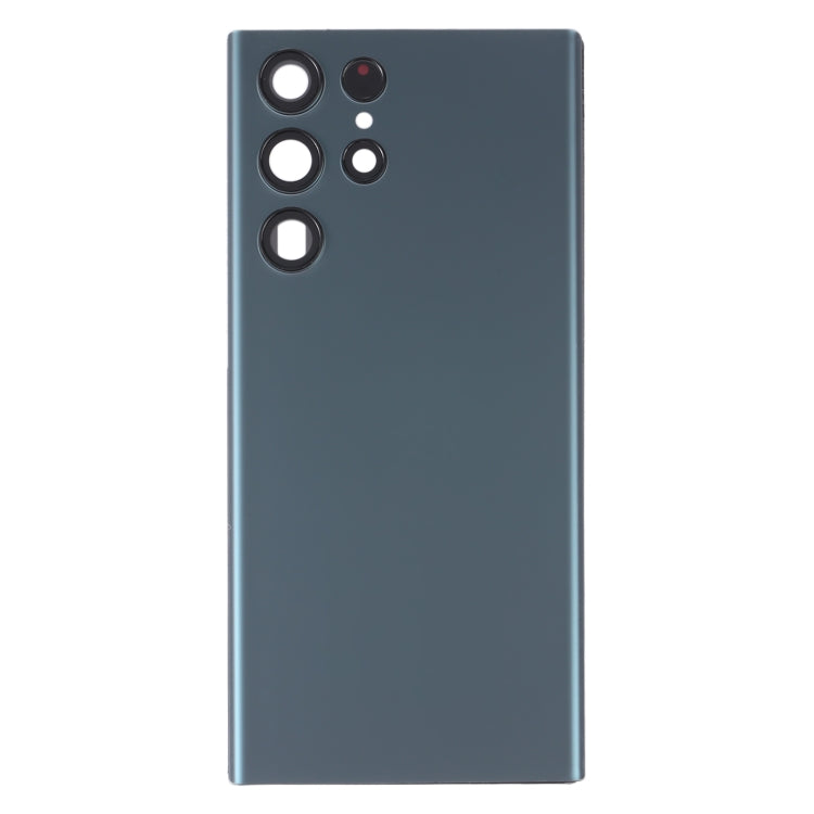 For Samsung Galaxy S22 Ultra 5G SM-S908B Battery Back Cover with Camera Lens Cover (Green)