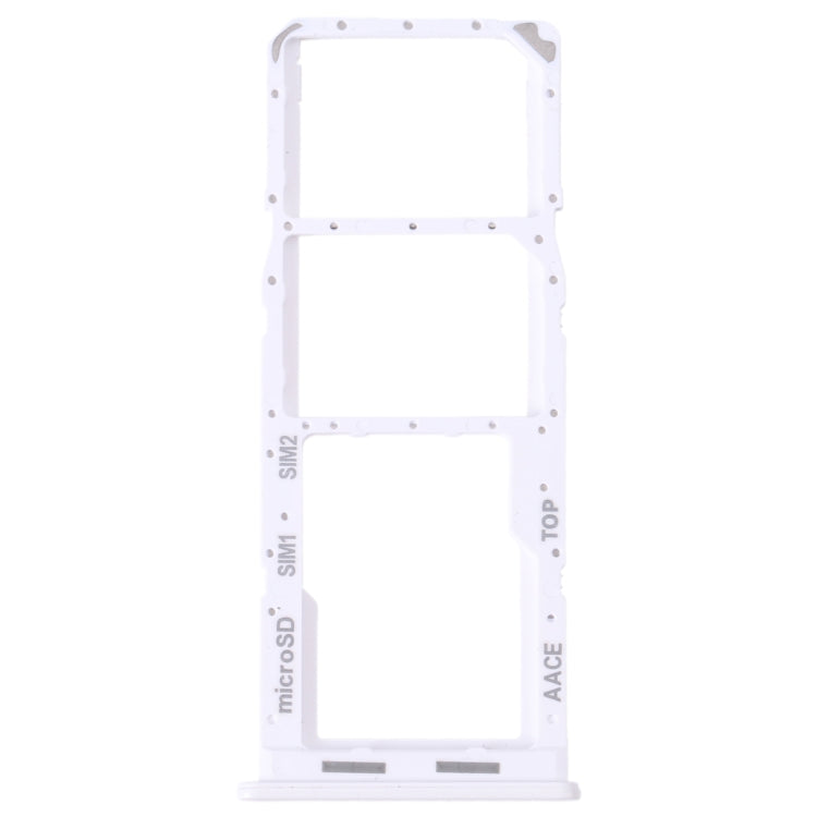For Samsung Galaxy A13 SM-A135 Original SIM Card Tray + SIM Card Tray + Micro SD Card Tray (White)