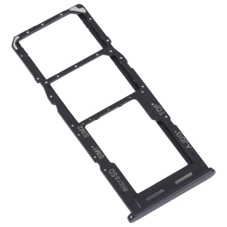 For Samsung Galaxy A04s SM-A047F Original SIM Card Tray + SIM Card Tray + Micro SD Card Tray (Black)