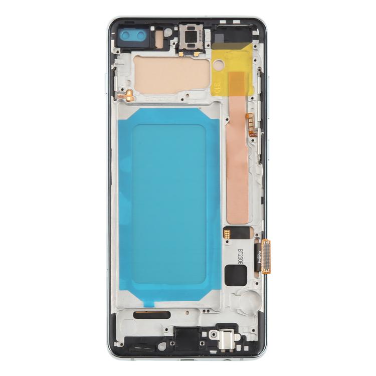 For Samsung Galaxy S10+ SM-G975F 6.38 inch TFT LCD Screen Digitizer Full Assembly with Frame, Not Supporting Fingerprint Identification(Green)
