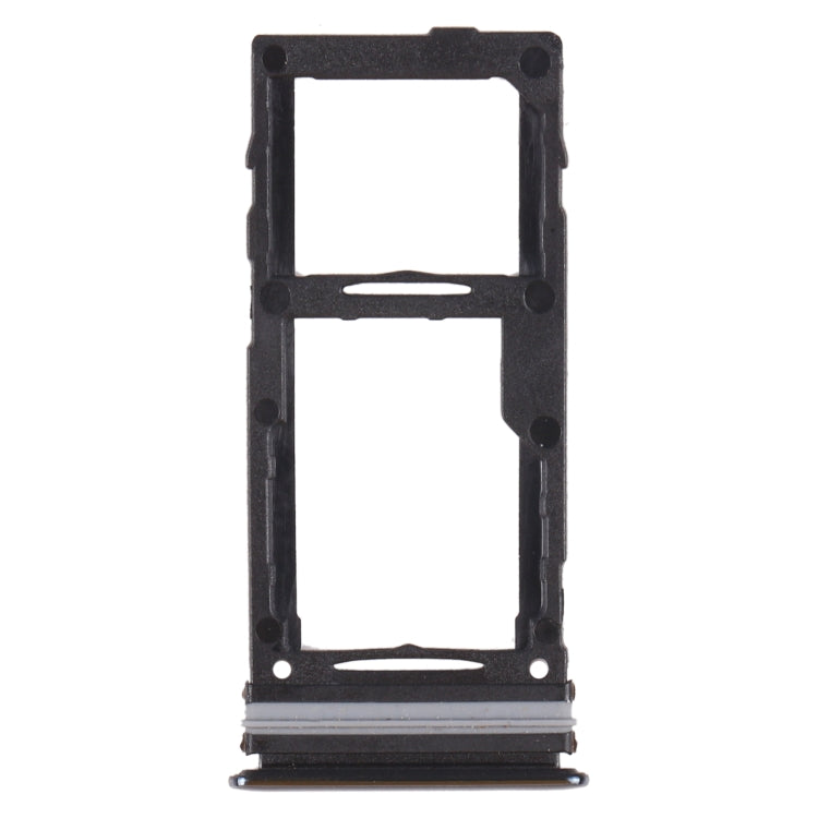 For Samsung Galaxy A72 SM-A725 SIM Card Tray + SIM Card Tray / Micro SD Card Tray (Black)