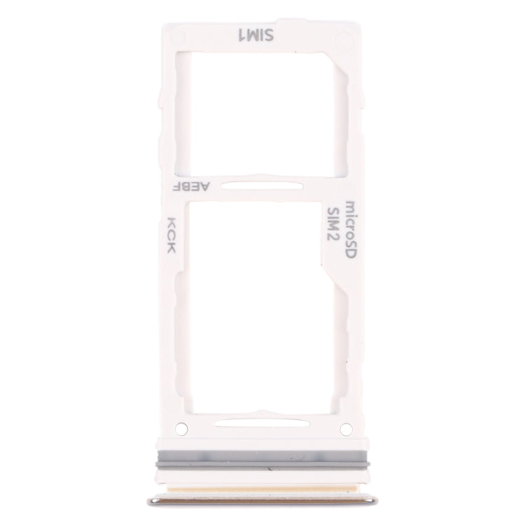 For Samsung Galaxy A72 SM-A725 SIM Card Tray + SIM Card Tray / Micro SD Card Tray (Silver)
