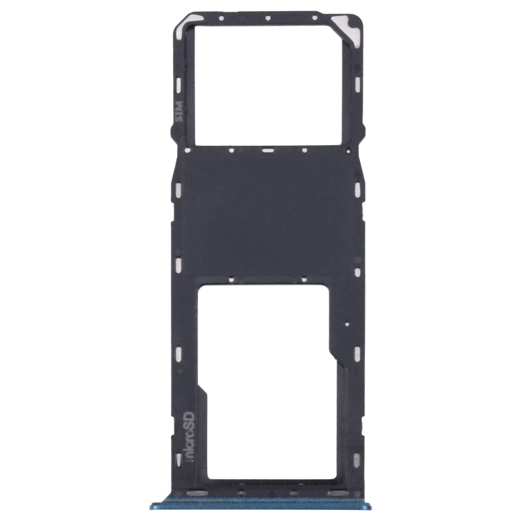 For Samsung Galaxy A03s SM-A037U Original SIM Card Tray + Micro SD card tray (Blue)