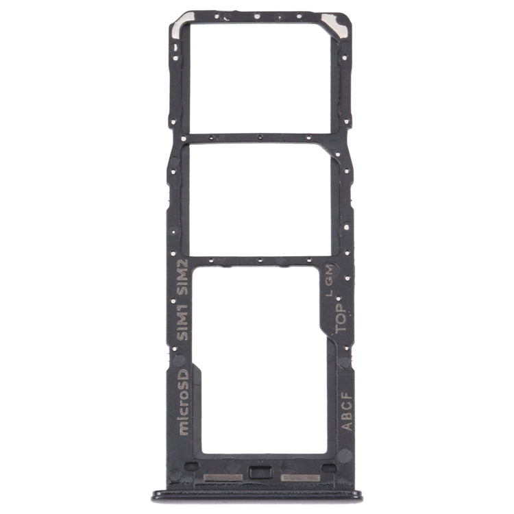 For Samsung Galaxy A23 5G SM-A236B Original SIM Card Tray + SIM Card Tray + Micro SD card tray (Black)