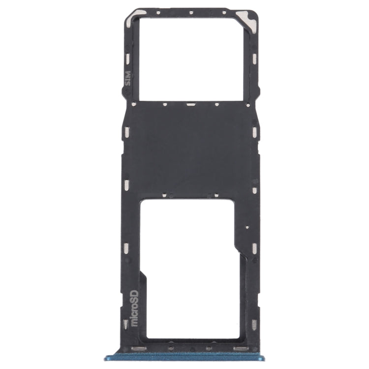 For Samsung Galaxy A03s SM-A037U Original SIM Card Tray + Micro SD card tray (Blue)