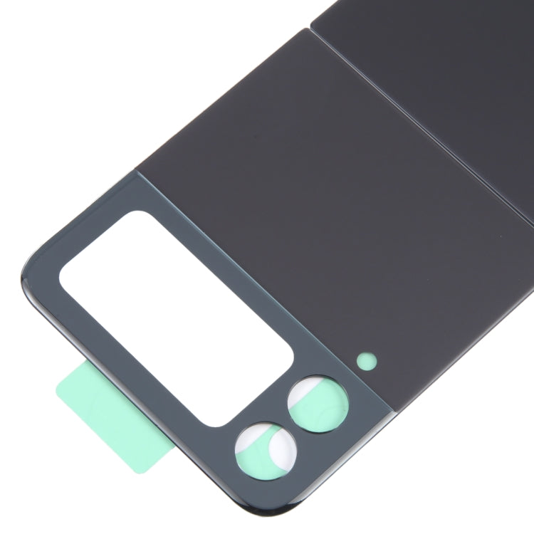 For Samsung Galaxy Z Flip4 SM-F721B Battery Back Cover with Camera Lens Cover(Black)