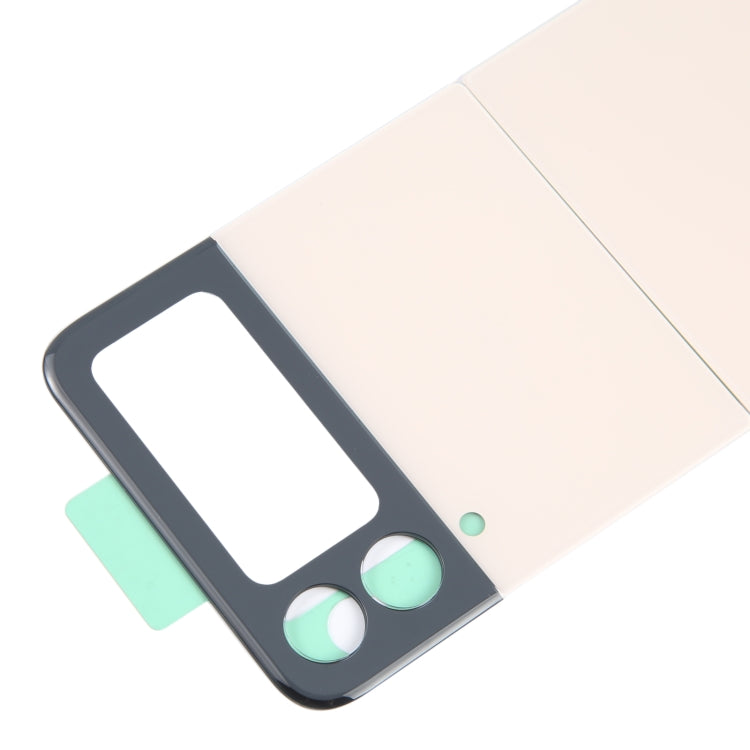 For Samsung Galaxy Z Flip4 SM-F721B Battery Back Cover with Camera Lens Cover(Gold)