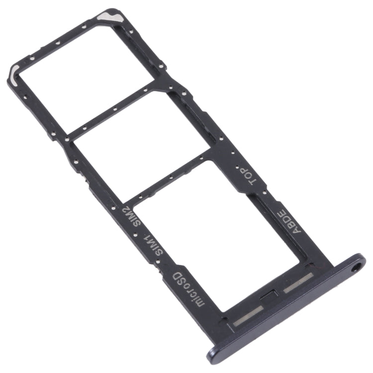 For Samsung Galaxy A24 SM-A245 Original SIM Card Tray + SIM Card Tray + Micro SD Card Tray (Black)