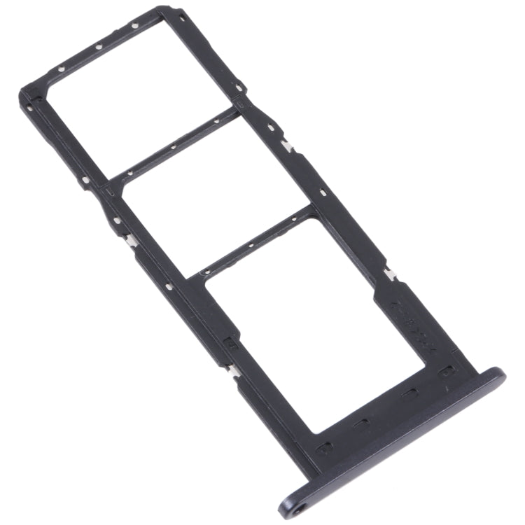 For Samsung Galaxy A24 SM-A245 Original SIM Card Tray + SIM Card Tray + Micro SD Card Tray (Black)