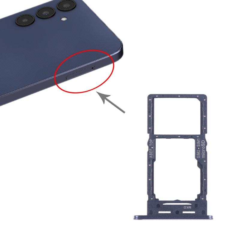 For Samsung Galaxy A25 5G SM-A256B Original SIM Card Tray + SIM Card Tray / Micro SD Card Tray (Black) - free shipping - PMc TechLife - Order now!
