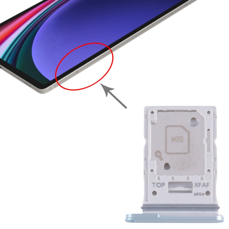For Samsung Galaxy Tab S9 Ultra 5G SM-X916 Original SIM + Micro SD Card Tray (Green) - free shipping - PMc TechLife - Order now!