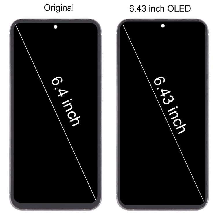 For Samsung Galaxy S23 FE SM-S711B 6.43 inch OLED LCD Screen Digitizer Full Assembly with Frame (Black) - free shipping - PMC Jewellery - Order now!