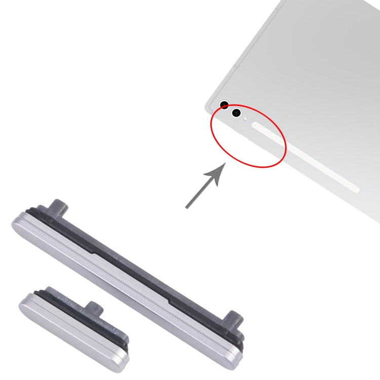 For Samsung Galaxy Tab S10 Ultra SM-X920/X926 Original Power Button and Volume Control Button (Silver) - free shipping - PMc TechLife - Order now!