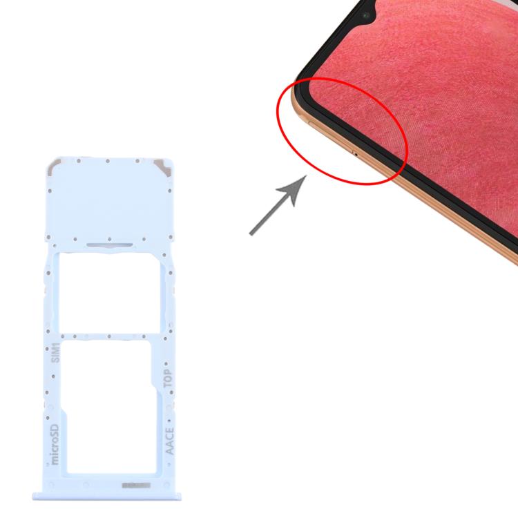 For Samsung Galaxy A13 SM-A135 Original SIM + Micro SD Card Tray (Blue) - free shipping - PMc TechLife - Order now!