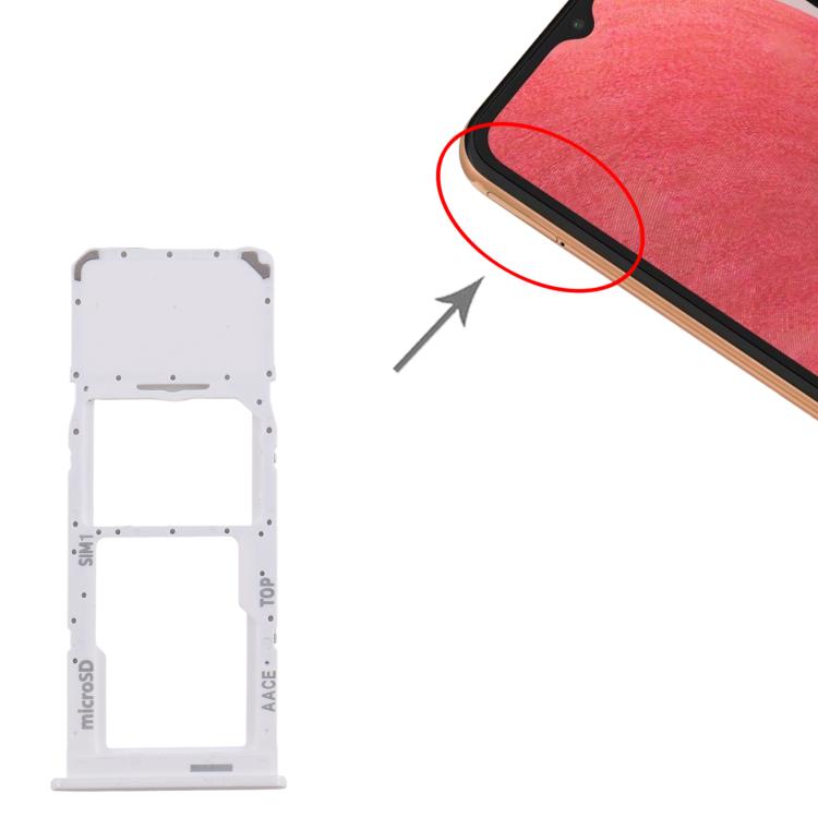 For Samsung Galaxy A13 SM-A135 Original SIM + Micro SD Card Tray (White) - free shipping - PMc TechLife - Order now!