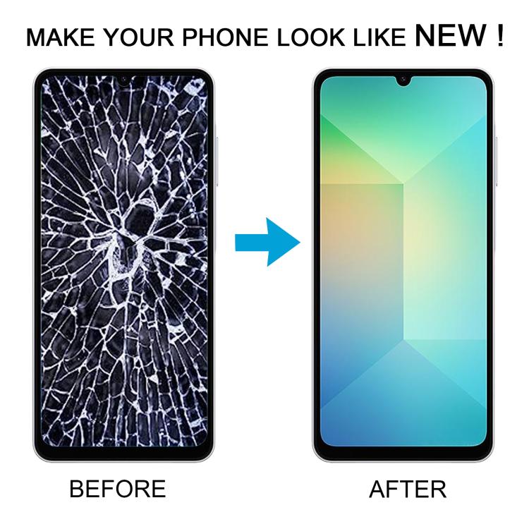 For Samsung Galaxy A06 SM-A065F Original LCD Screen Digitizer Full Assembly with Frame (Black) - free shipping - PMC Jewellery - Order now!