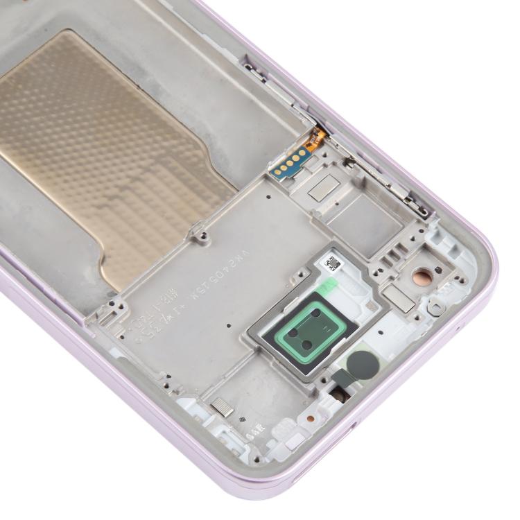 For Samsung Galaxy A35 SM-A356B OLED LCD Screen Digitizer Full Assembly with Frame (Pink)