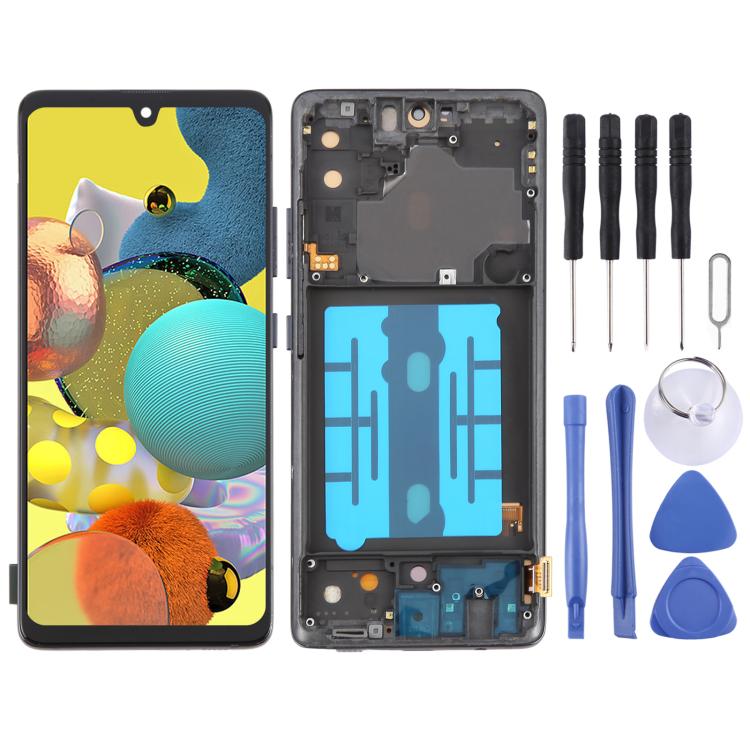 For Samsung Galaxy A51 5G SM-A516 6.36 inch OLED LCD Screen Digitizer Full Assembly with Frame (Black)