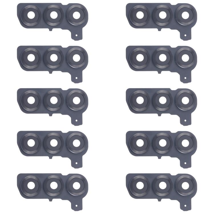 For Samsung Galaxy S25 SM-S931B 10pcs Rear Camera Lens Cover (Black)