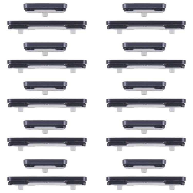 For Samsung Galaxy S25 Ultra SM-S938B 10pcs Power Button and Volume Control Button (Black)