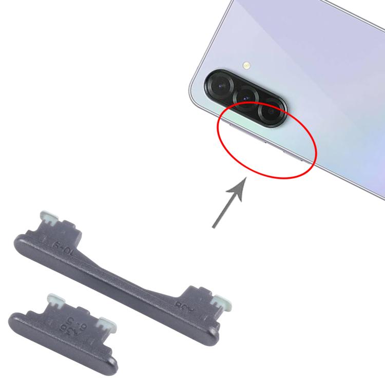 For Samsung Galaxy A36 SM-A366B 10pcs Power Button and Volume Control Button (Black)
